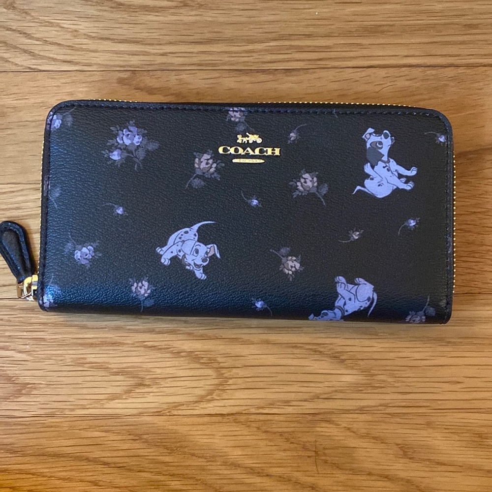 never used coach dalmation wallet